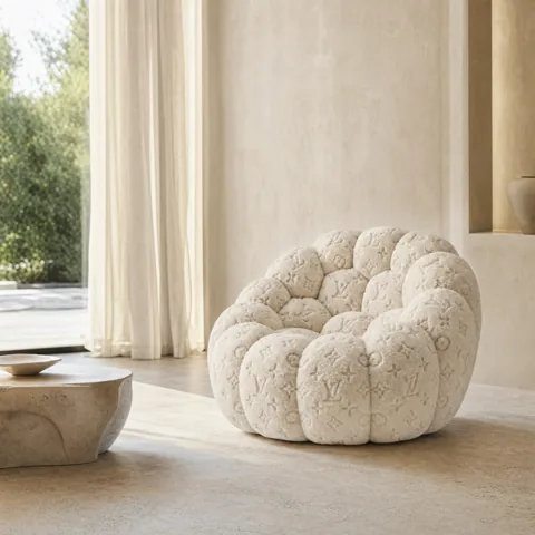 Beige colour story in a living room