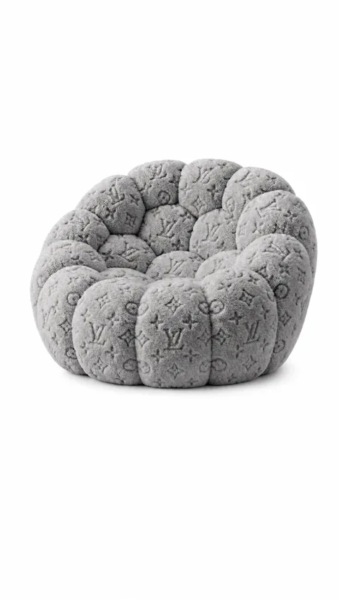 Monogram Lounge chair in Grey