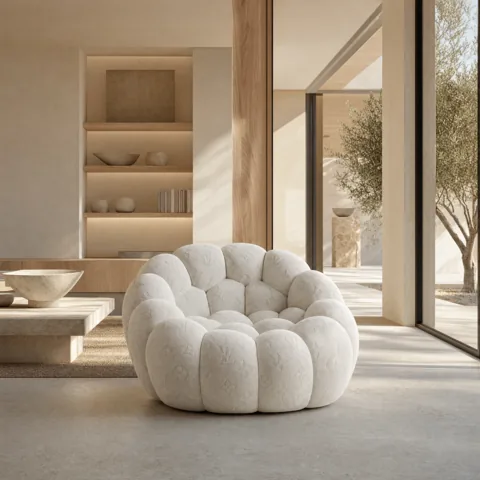 White interior view